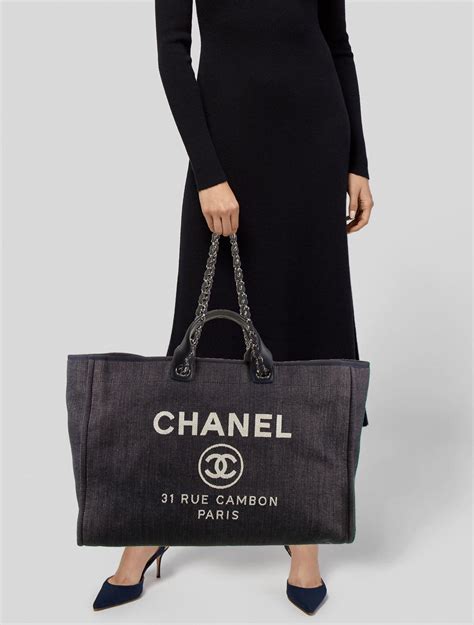 chanel deauville messenger bag|chanel deauville tote large size.